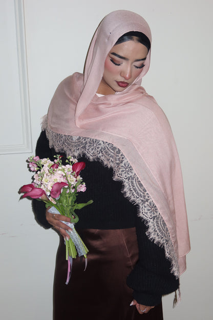 Pink Peach Lace