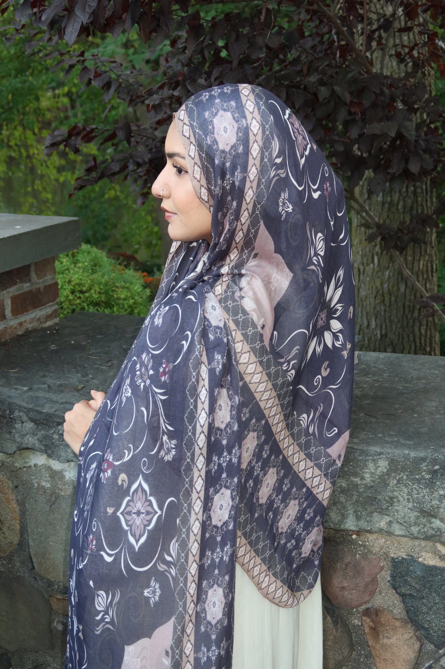 Navy Midnight Pashmina