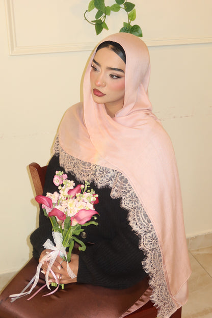 Pink Peach Lace