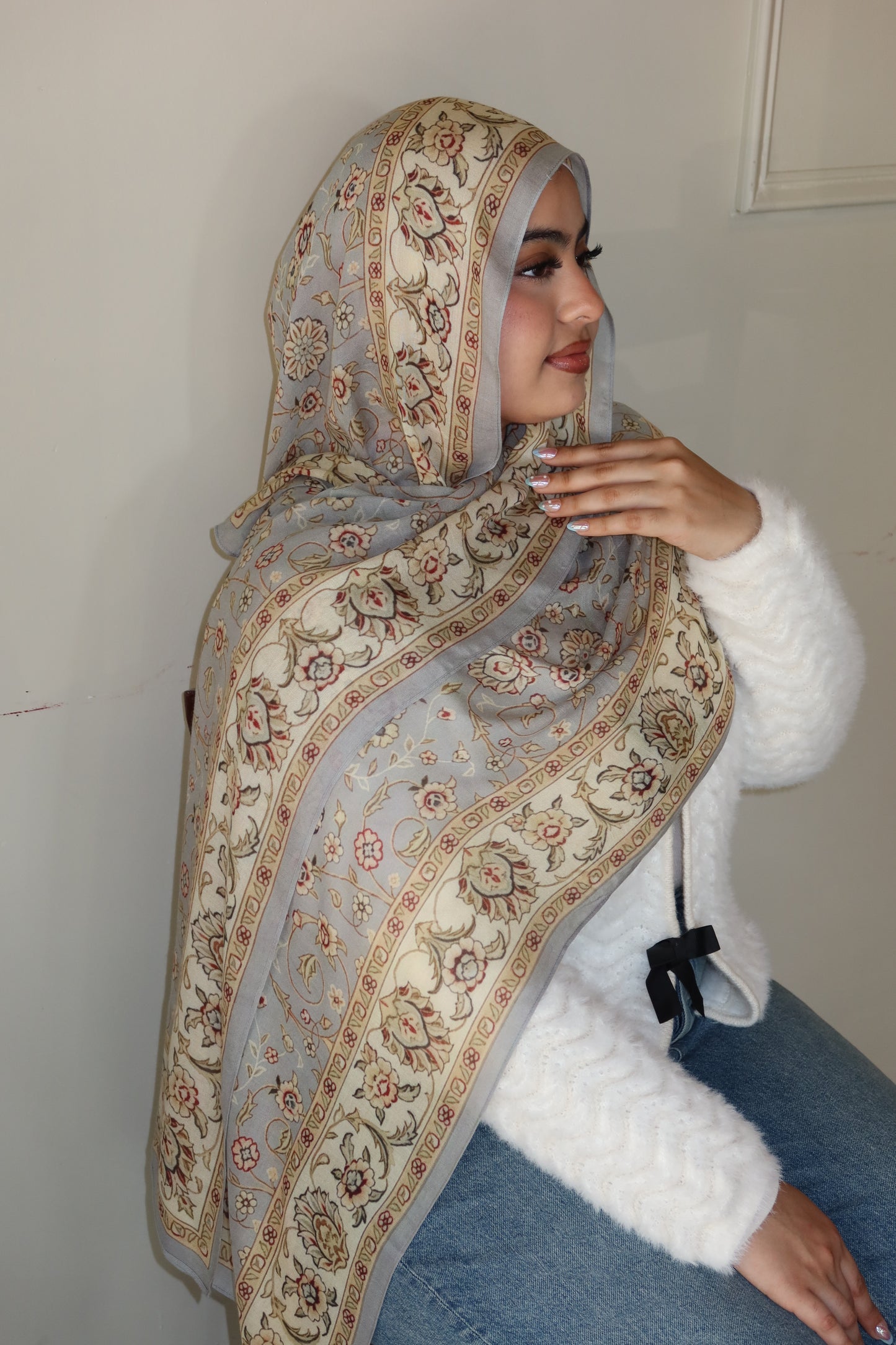 Frosted Dove Pashmina