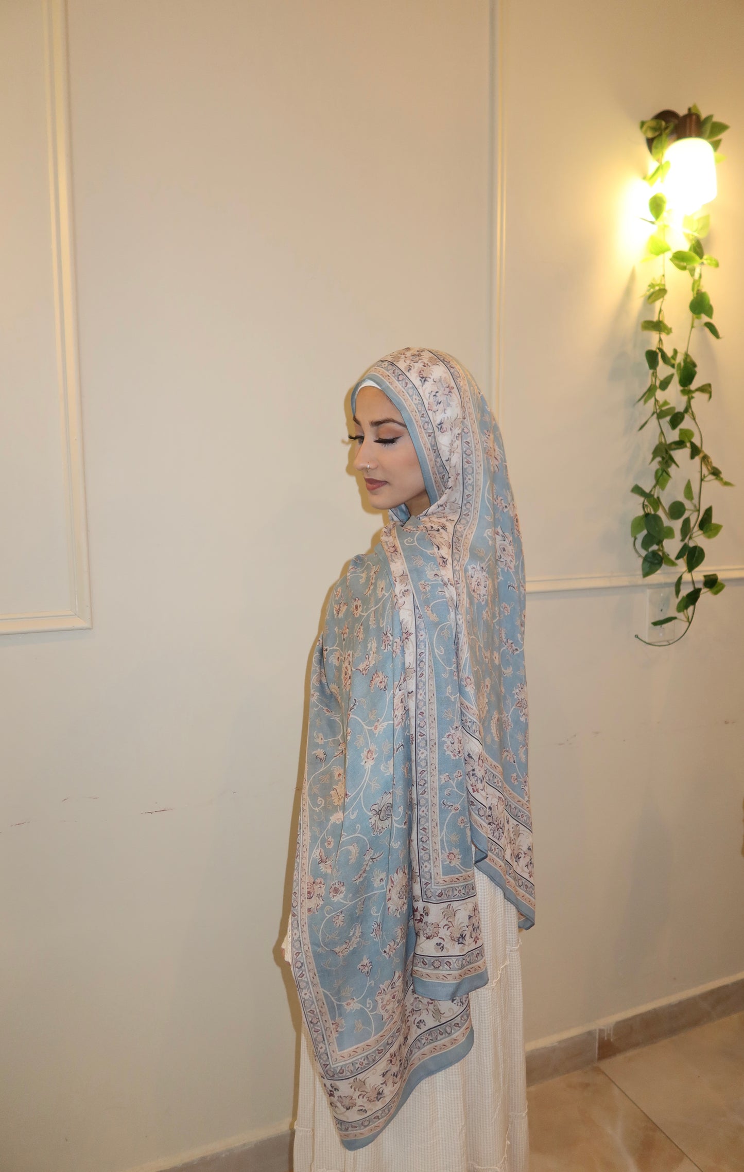 Soft Blue Pashmina