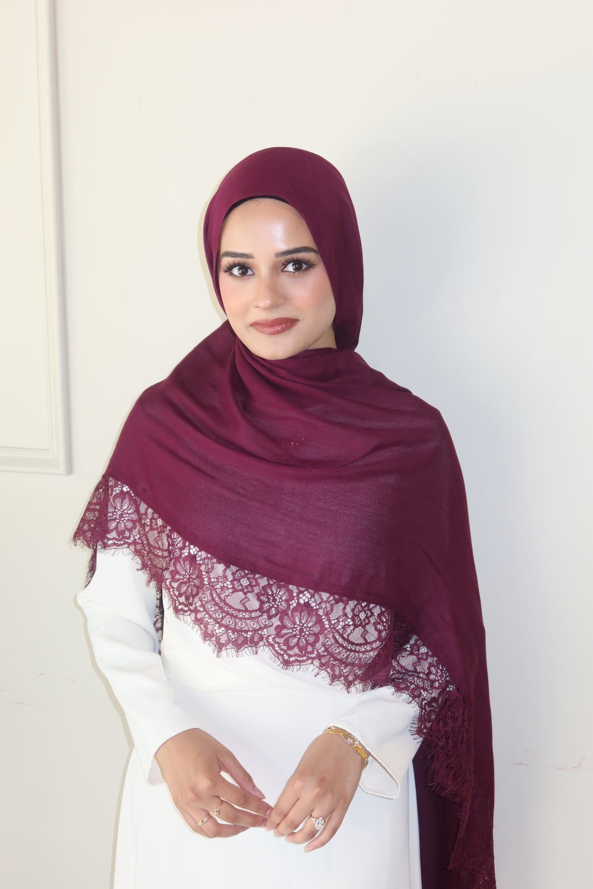 Deep Burgundy Lace