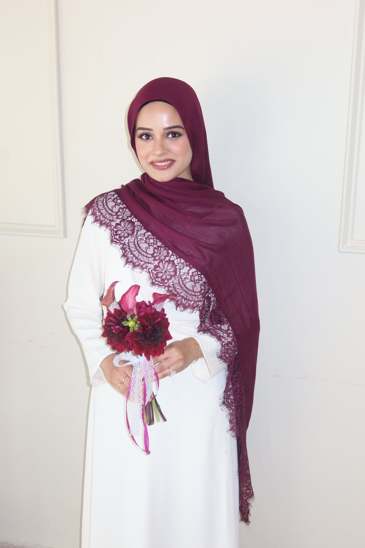 Deep Burgundy Lace
