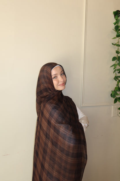 Espresso Brown Plaid