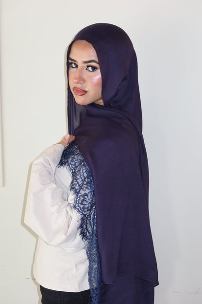 Midnight Navy Lace