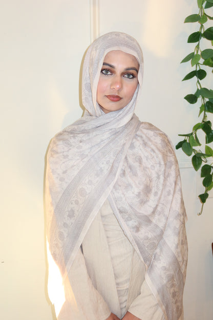 Vanilla Gray Pashmina