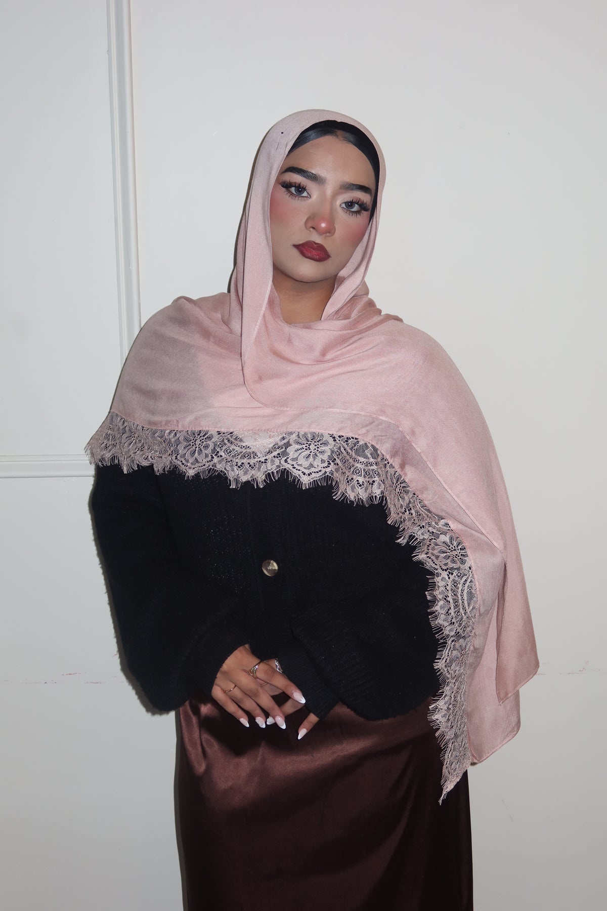 Pink Peach Lace