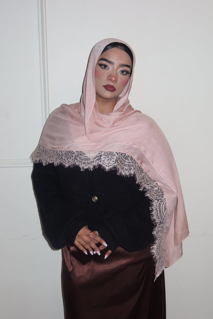Pink Peach Lace