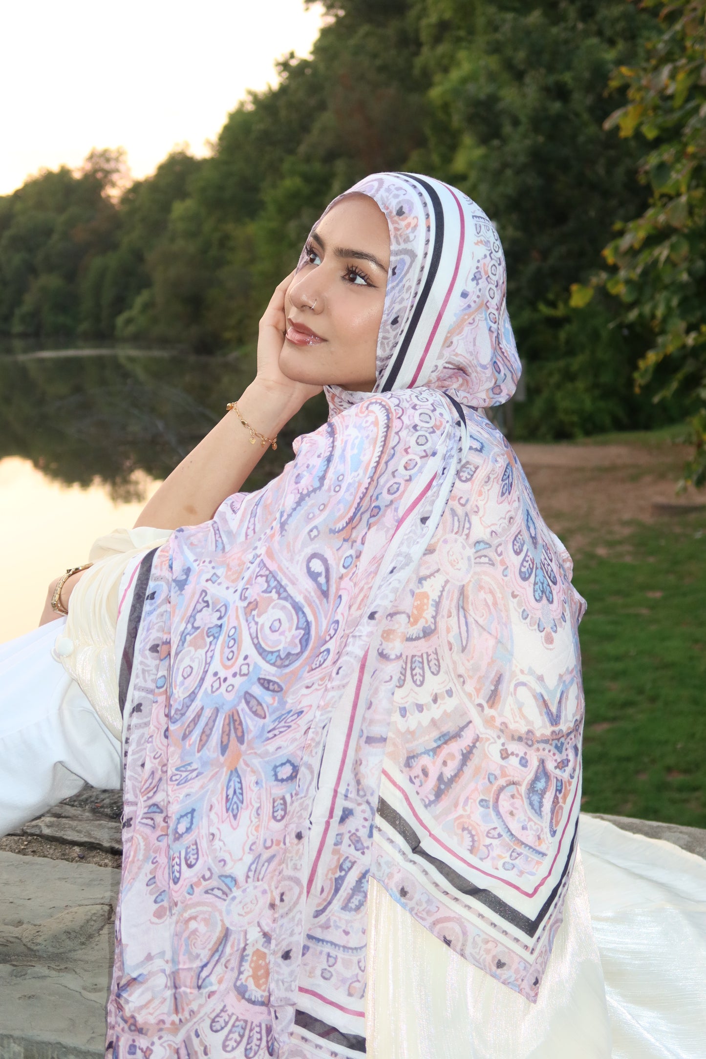 Lavender Rose Pashmina