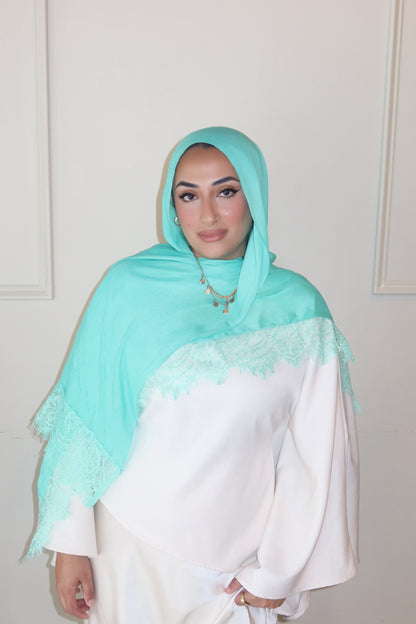 Turquoise Mint Lace