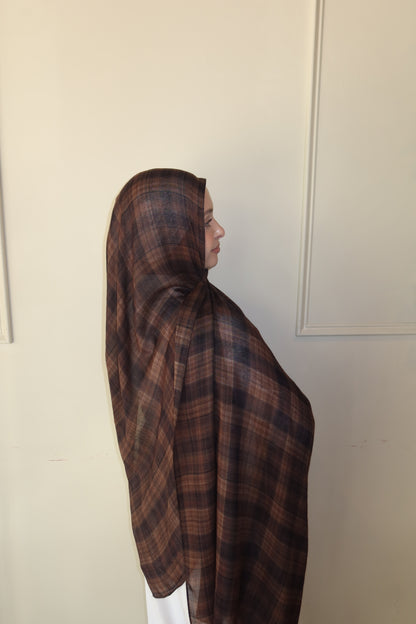 Espresso Brown Plaid