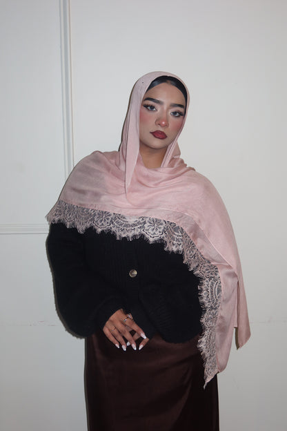 Pink Peach Lace