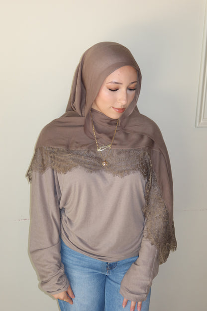 Taupe Lace