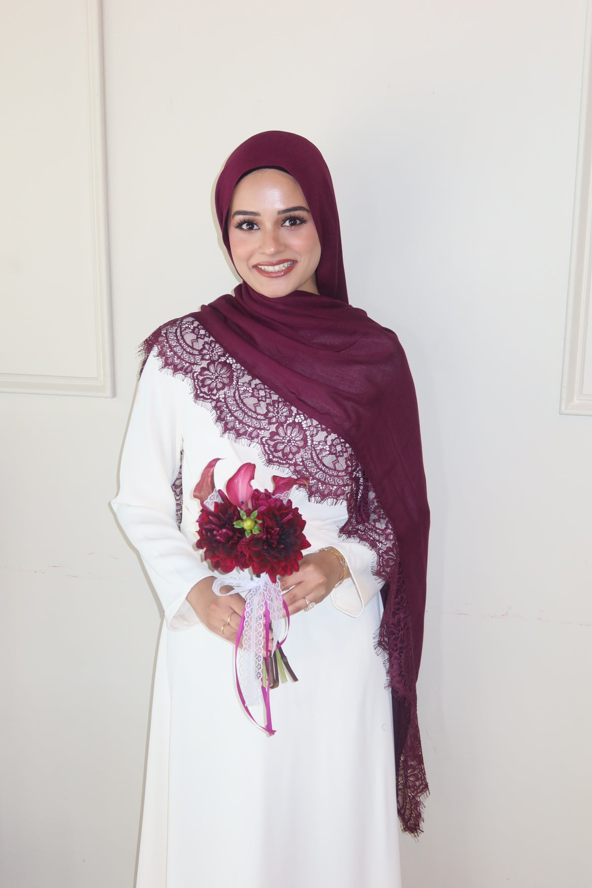 Deep Burgundy Lace