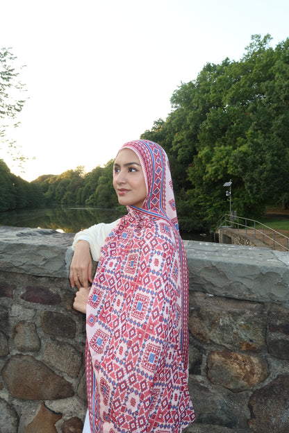Ruby Mosaic Pashmina