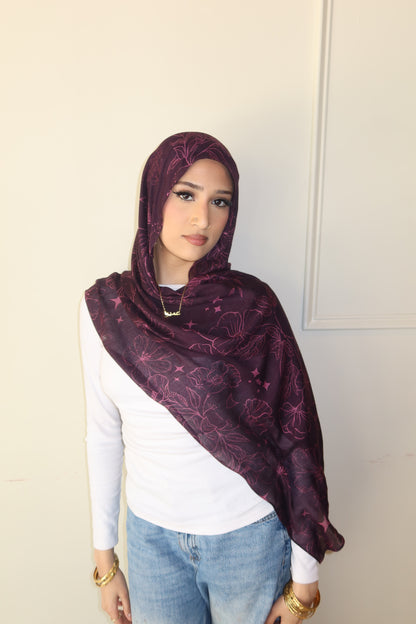 Plum Night Floral