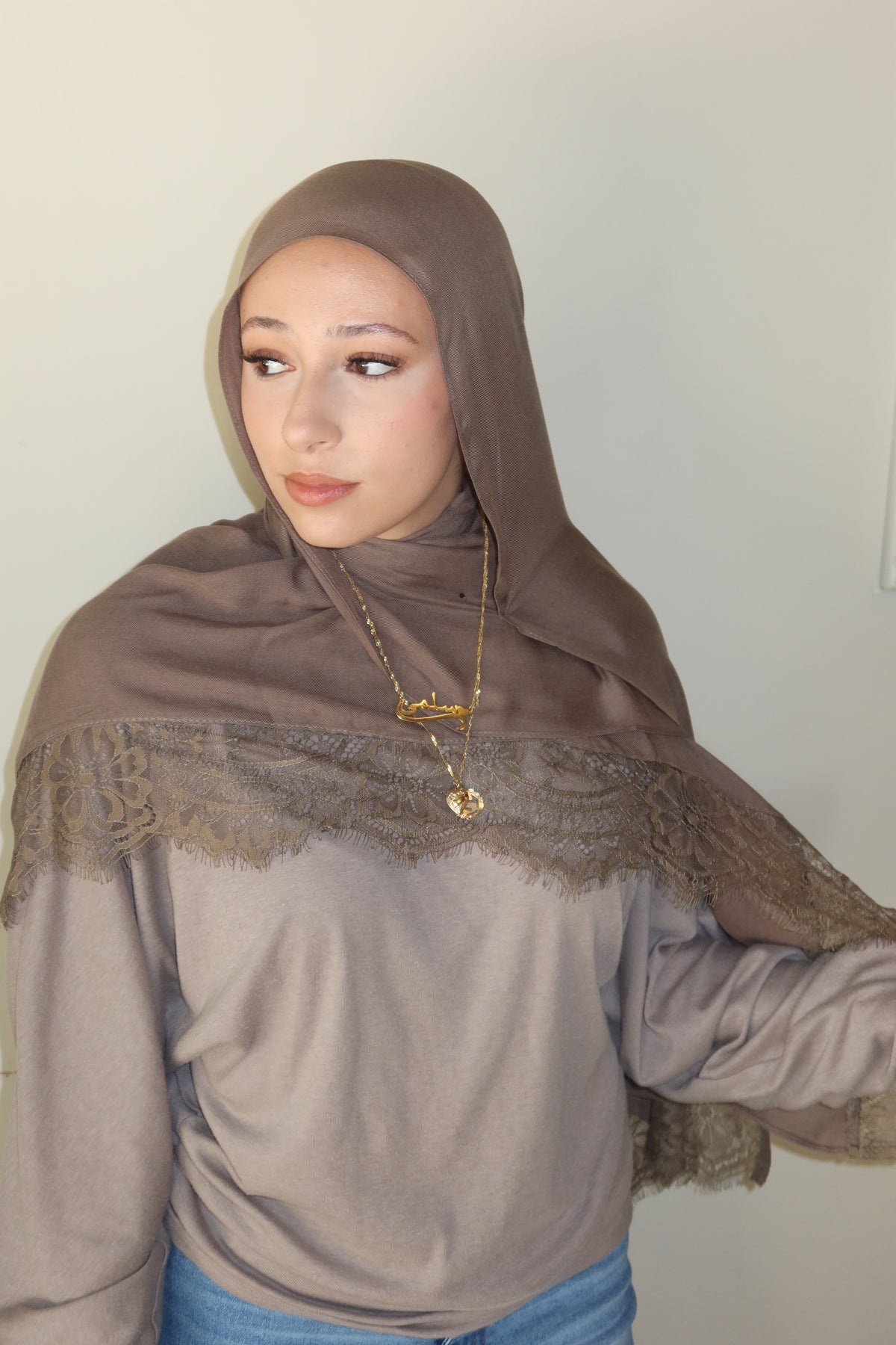 Taupe Lace