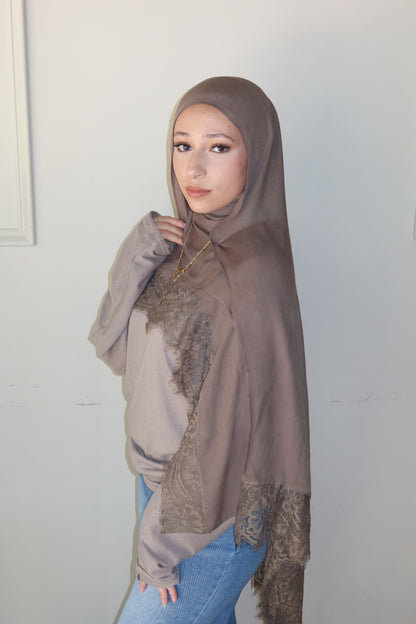 Taupe Lace