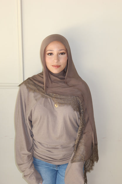 Taupe Lace