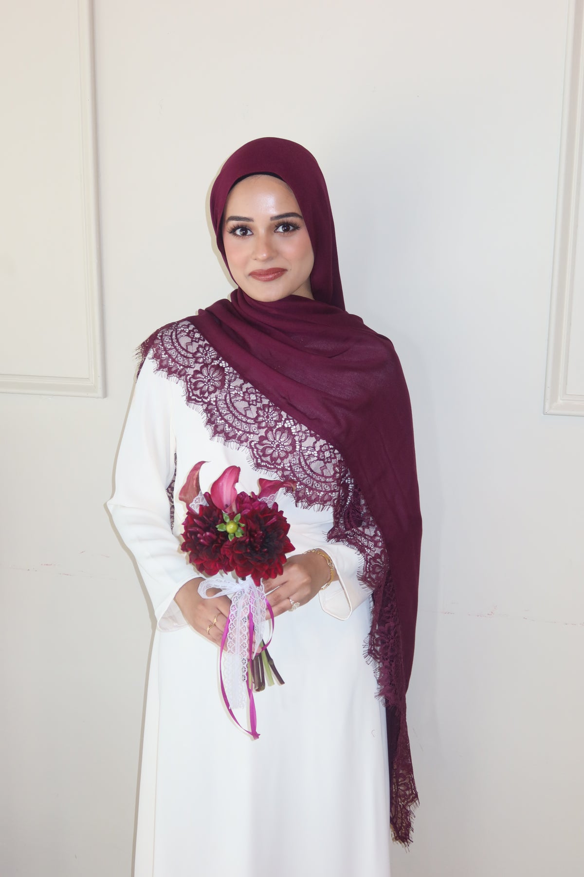 Deep Burgundy Lace