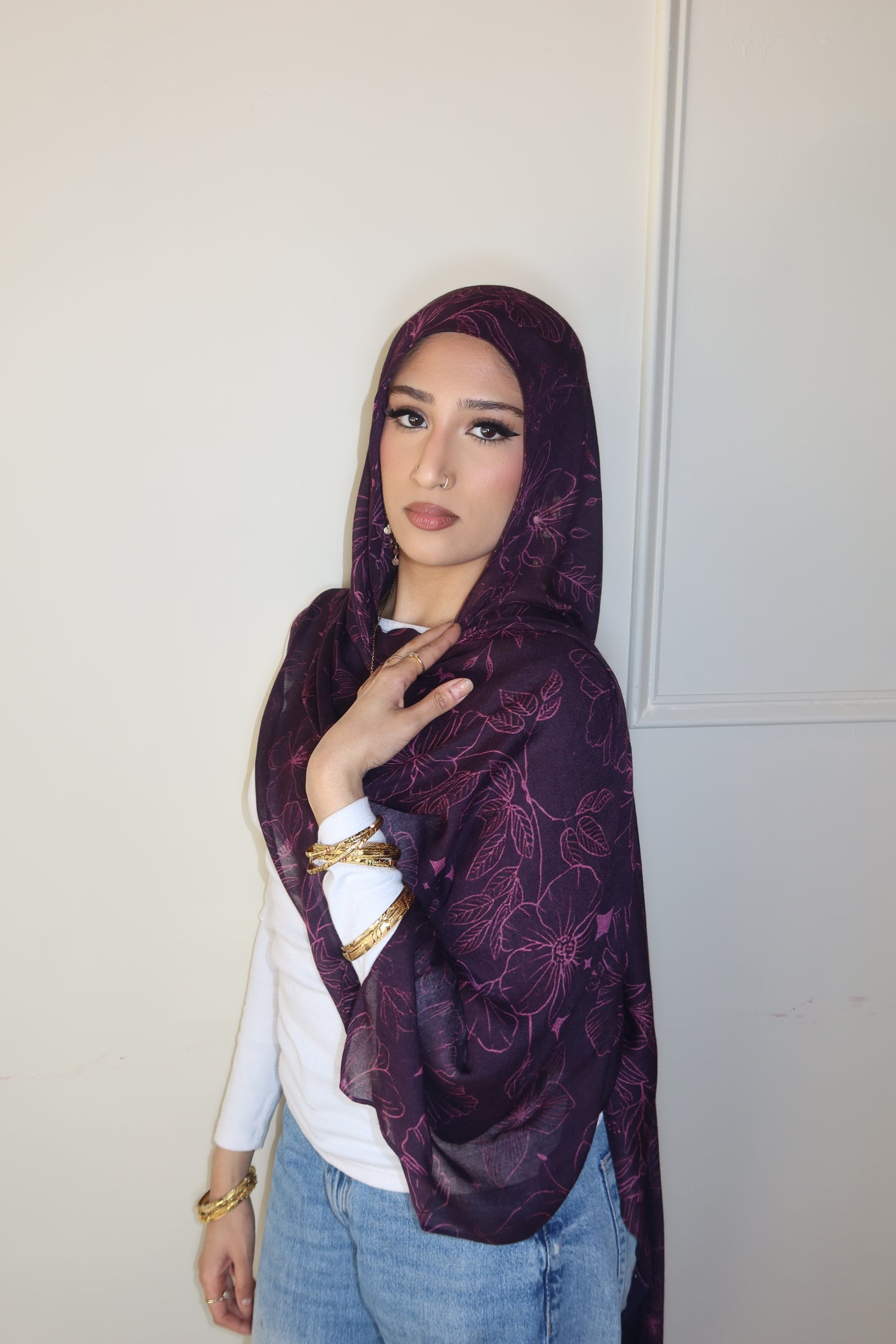Plum Night Floral