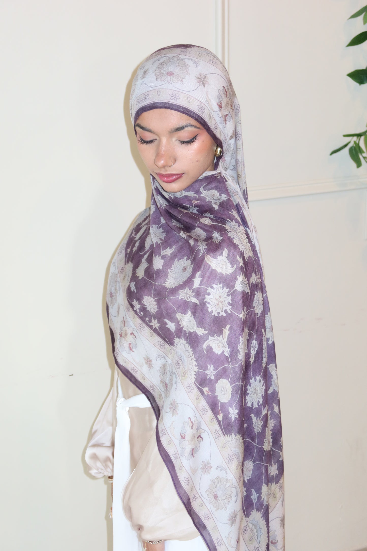 Plum Haze Pashmina