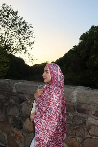 Ruby Mosaic Pashmina