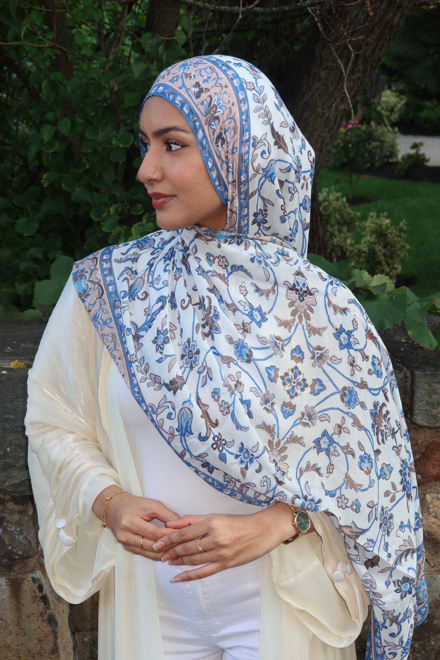Soft Florals Pashmina