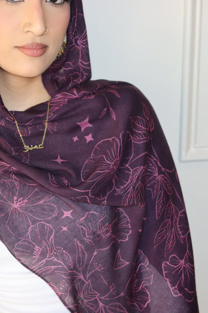 Plum Night Floral