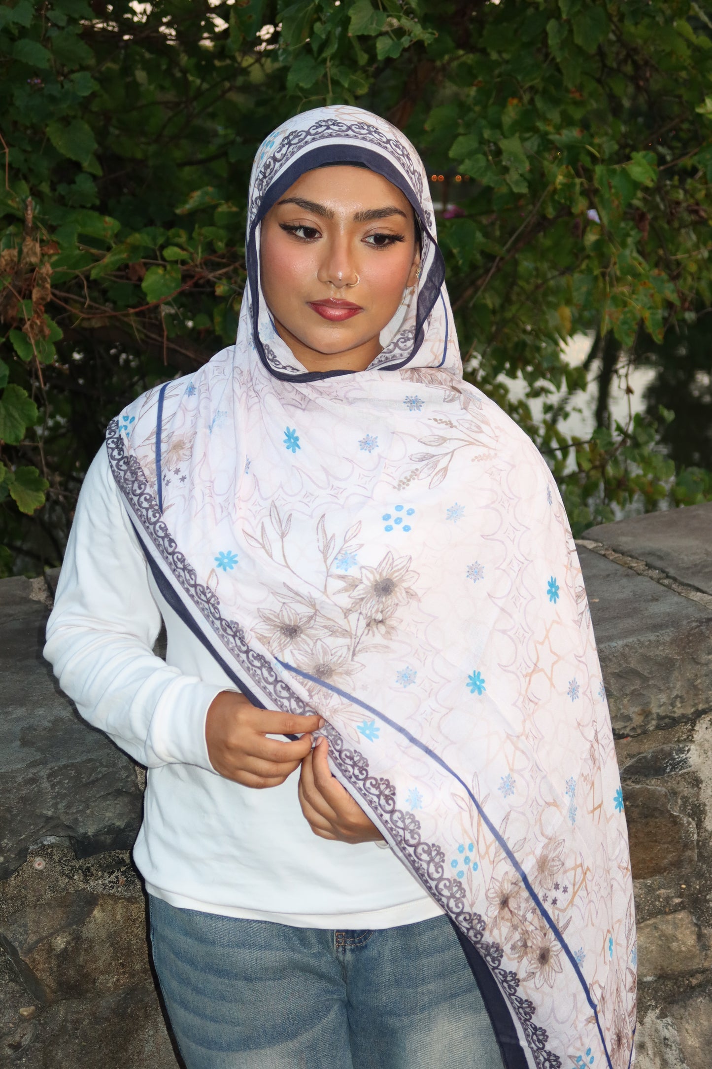 Crystal Pearl Pashmina