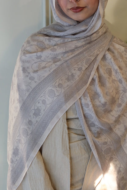Vanilla Gray Pashmina