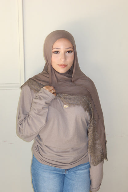 Taupe Lace