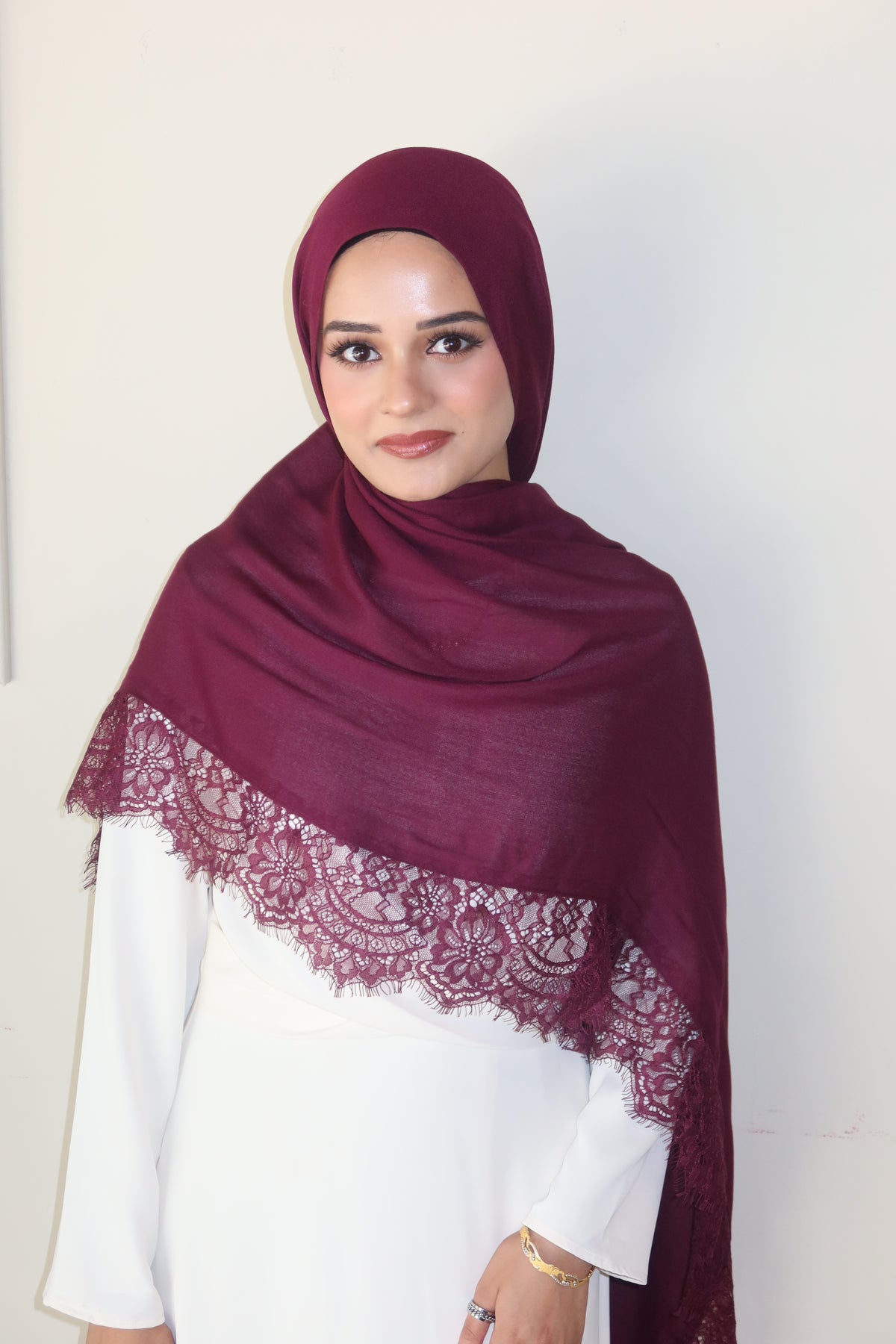 Deep Burgundy Lace