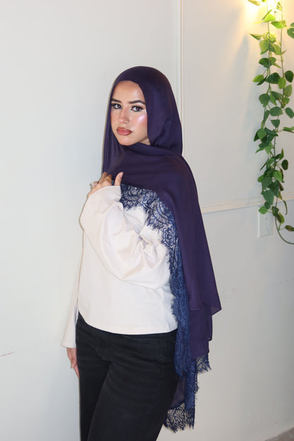 Midnight Navy Lace