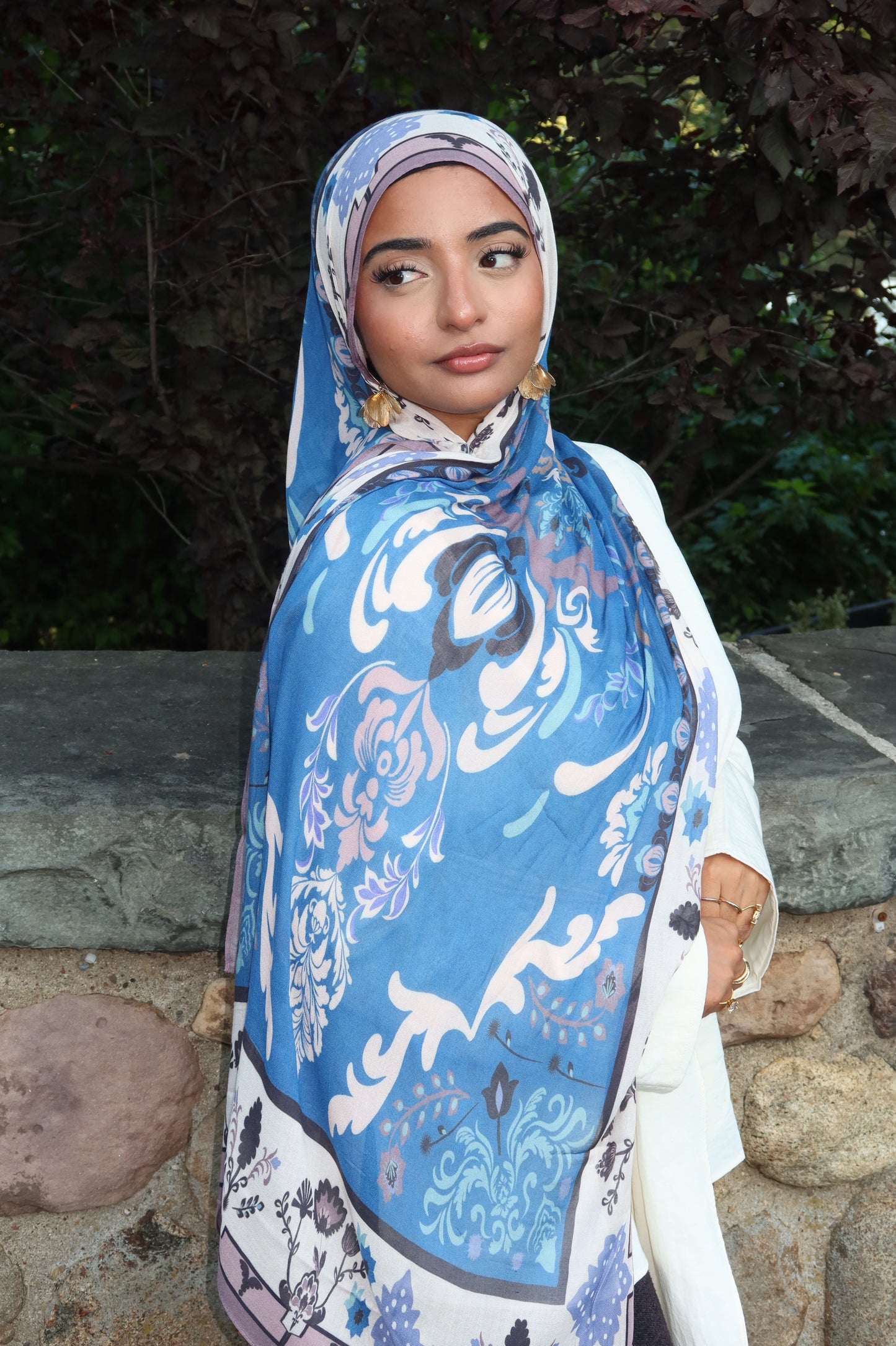 Sapphire Blue Pashmina