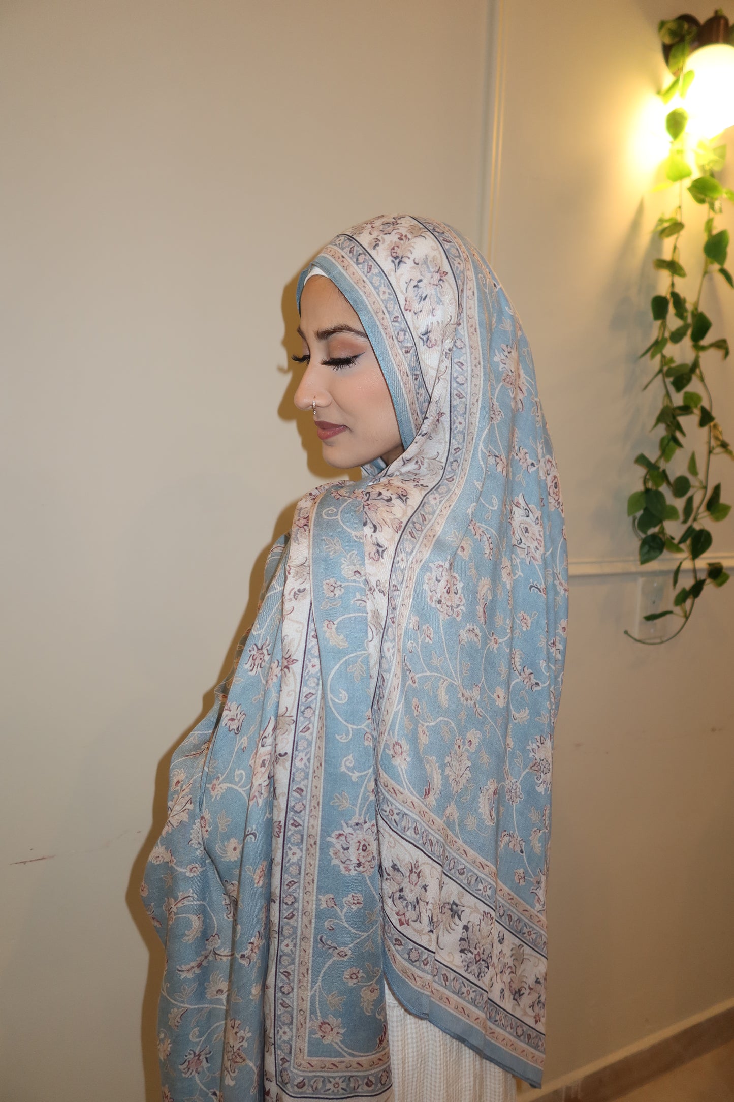 Soft Blue Pashmina