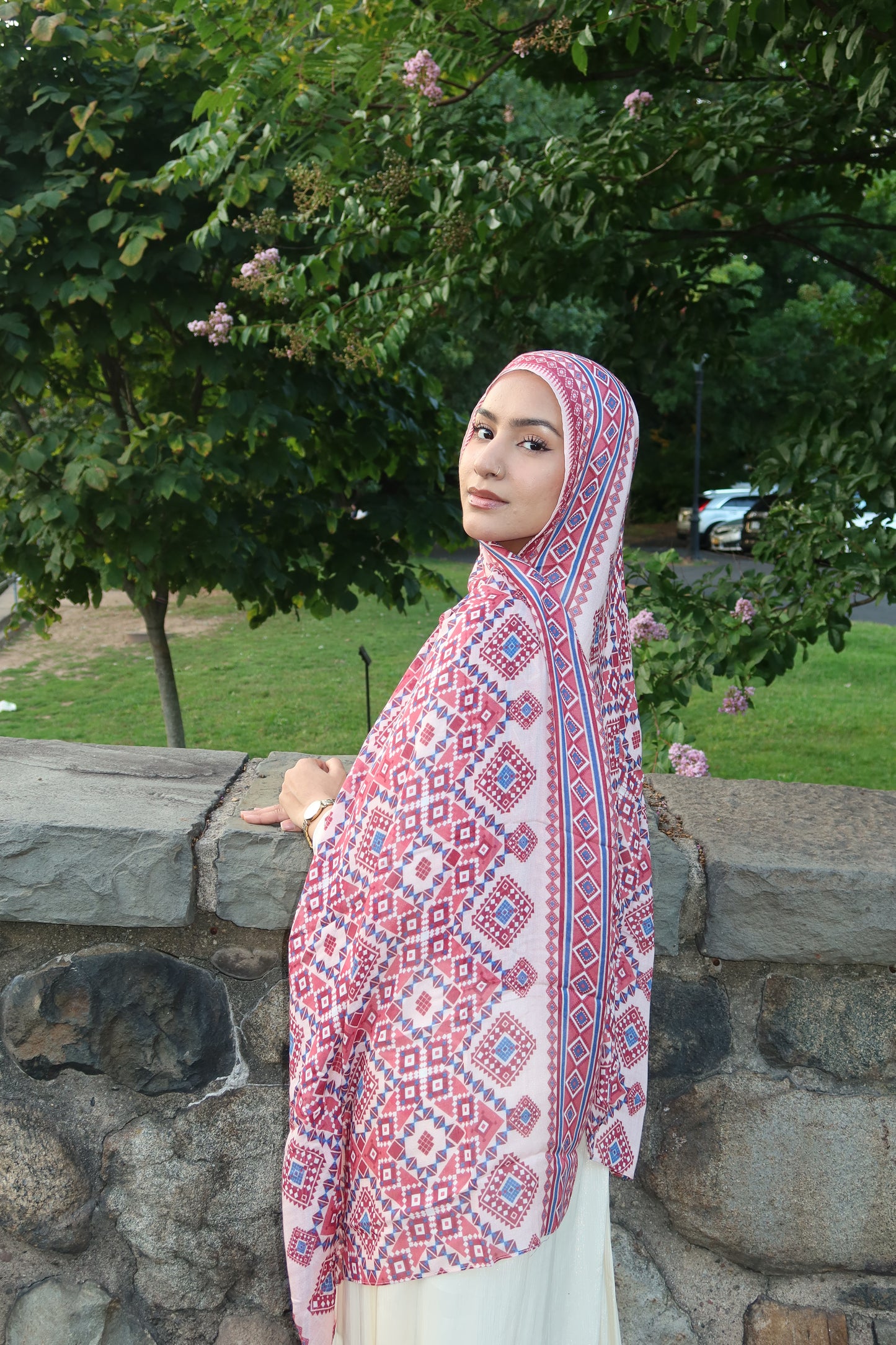Ruby Mosaic Pashmina
