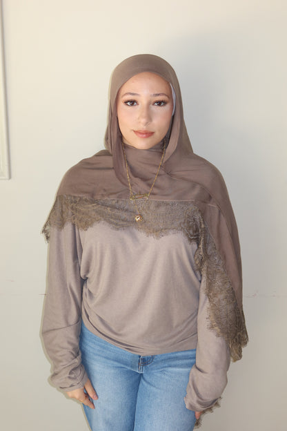 Taupe Lace
