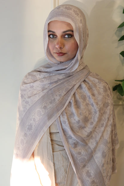 Vanilla Gray Pashmina