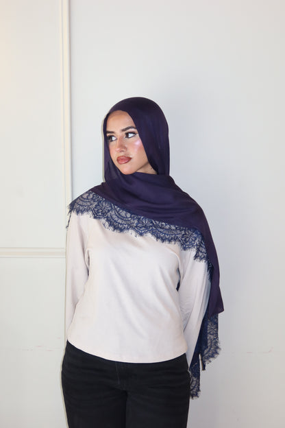 Midnight Navy Lace