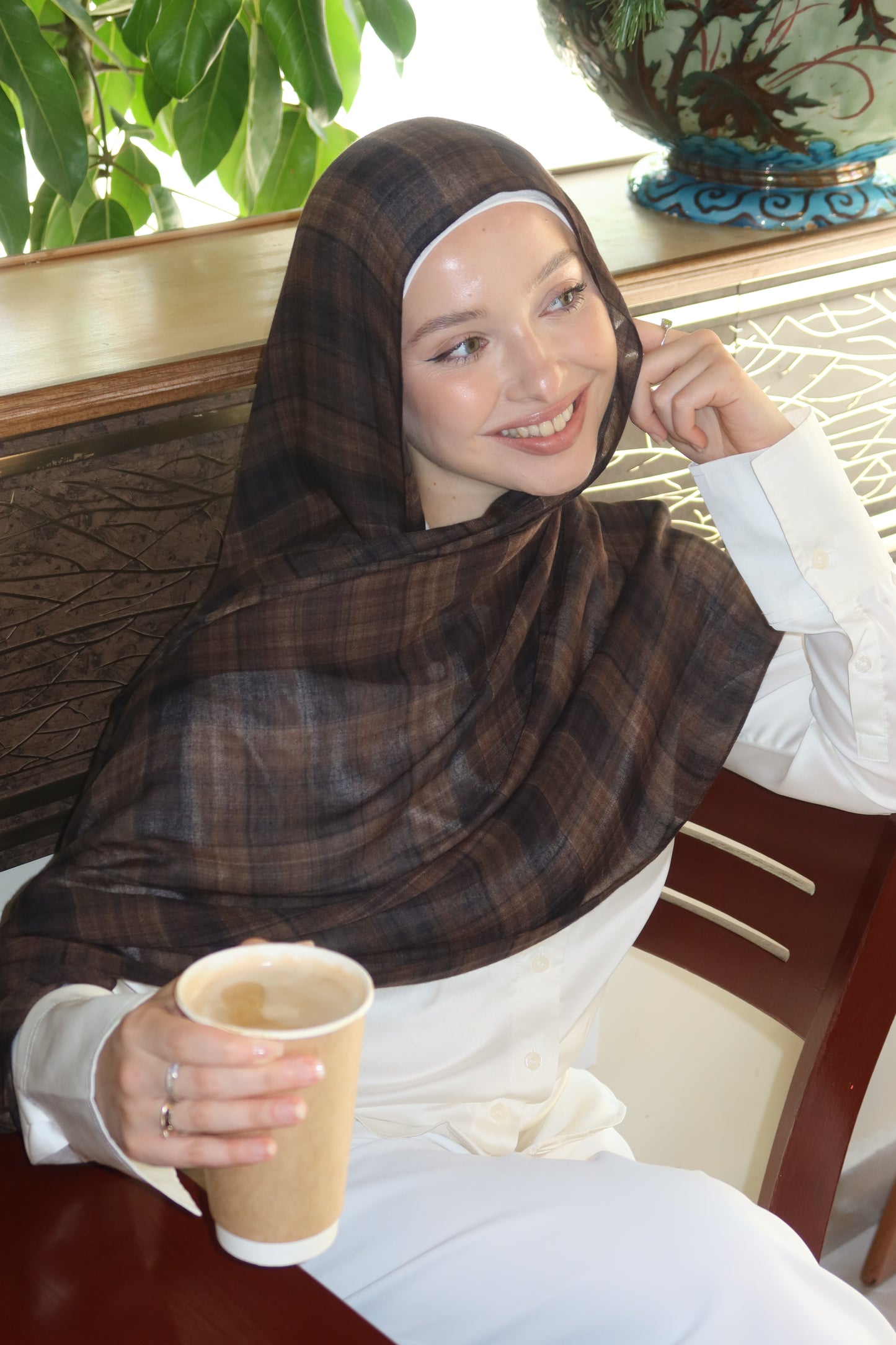 Espresso Brown Plaid