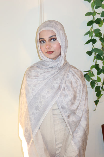 Vanilla Gray Pashmina