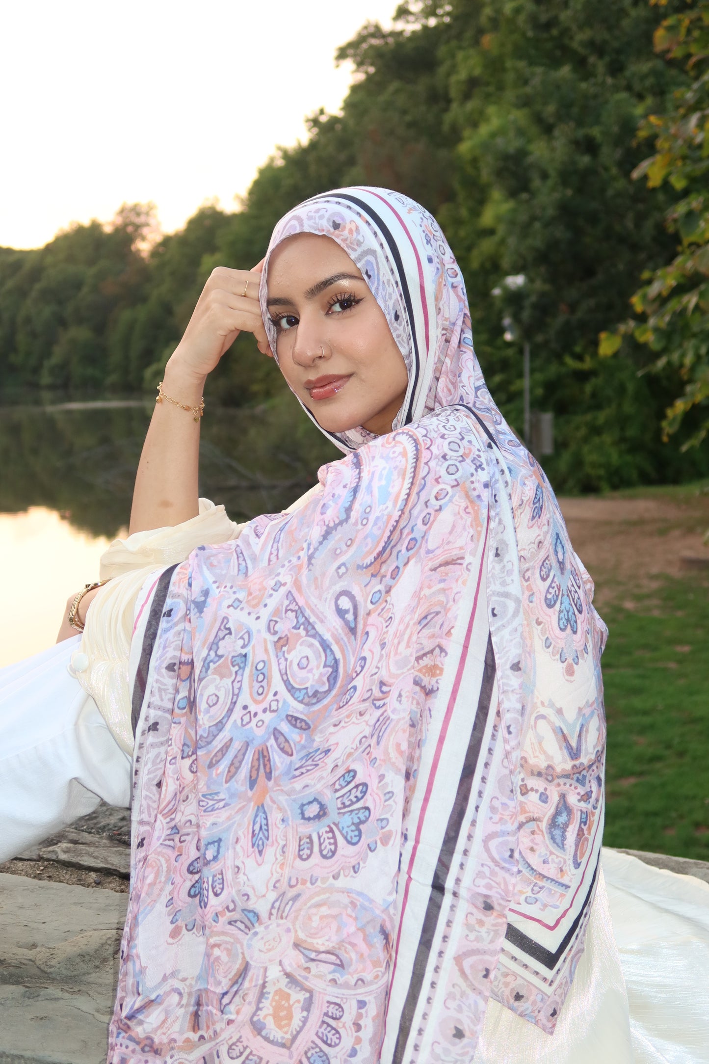 Lavender Rose Pashmina