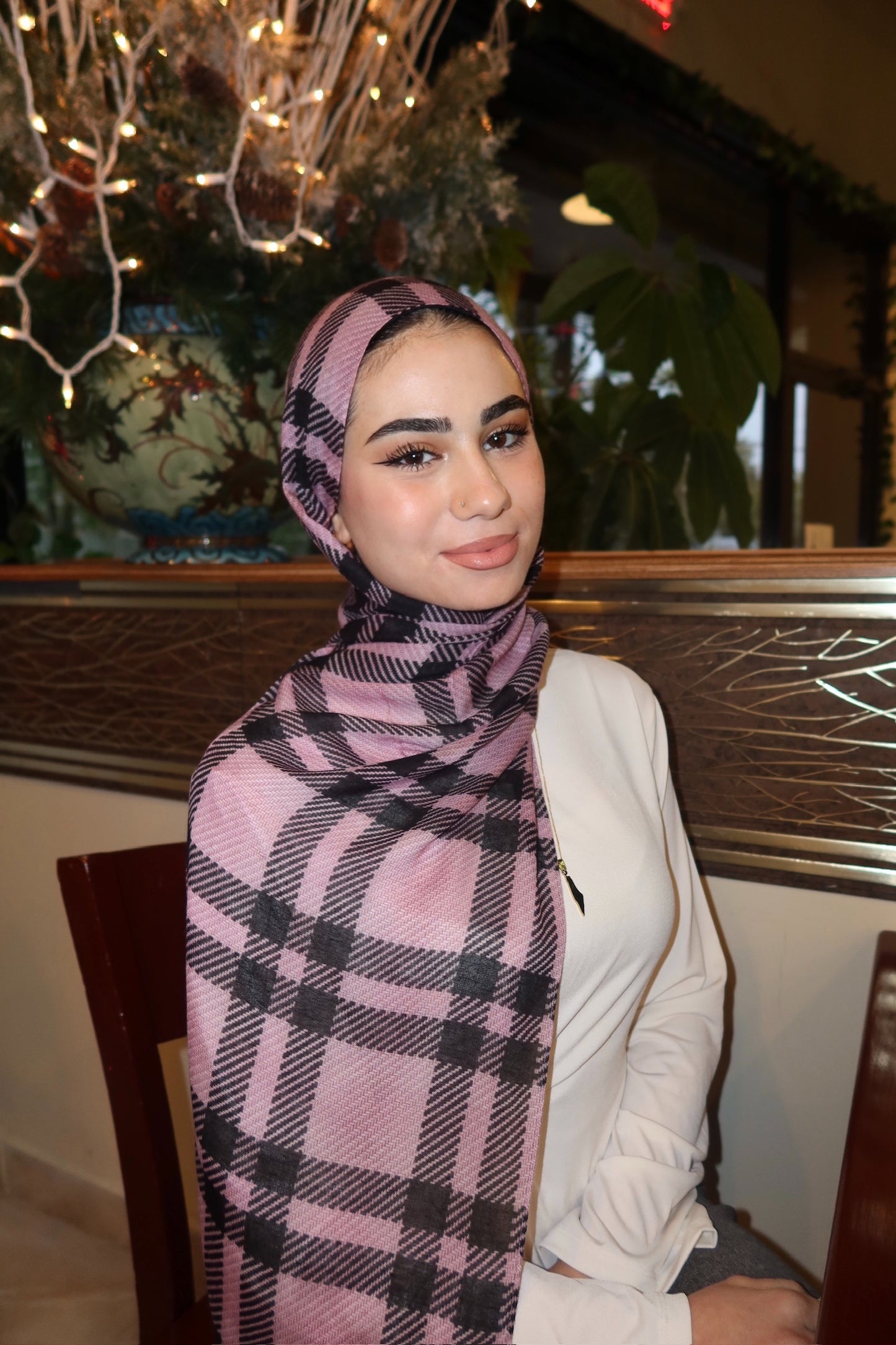 Pink Noir Plaid