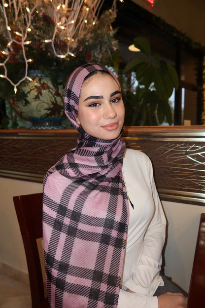 Pink Noir Plaid