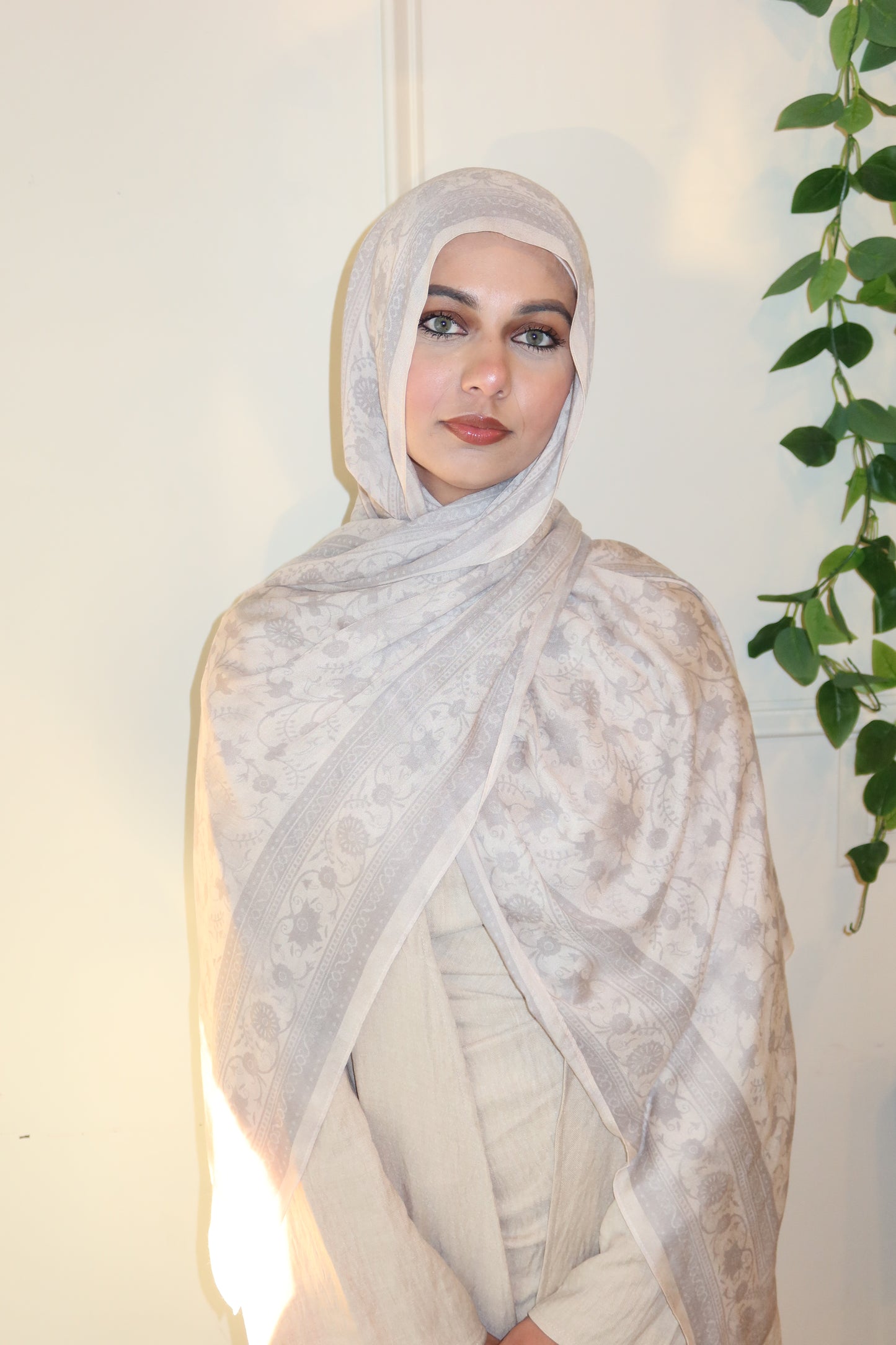 Vanilla Gray Pashmina