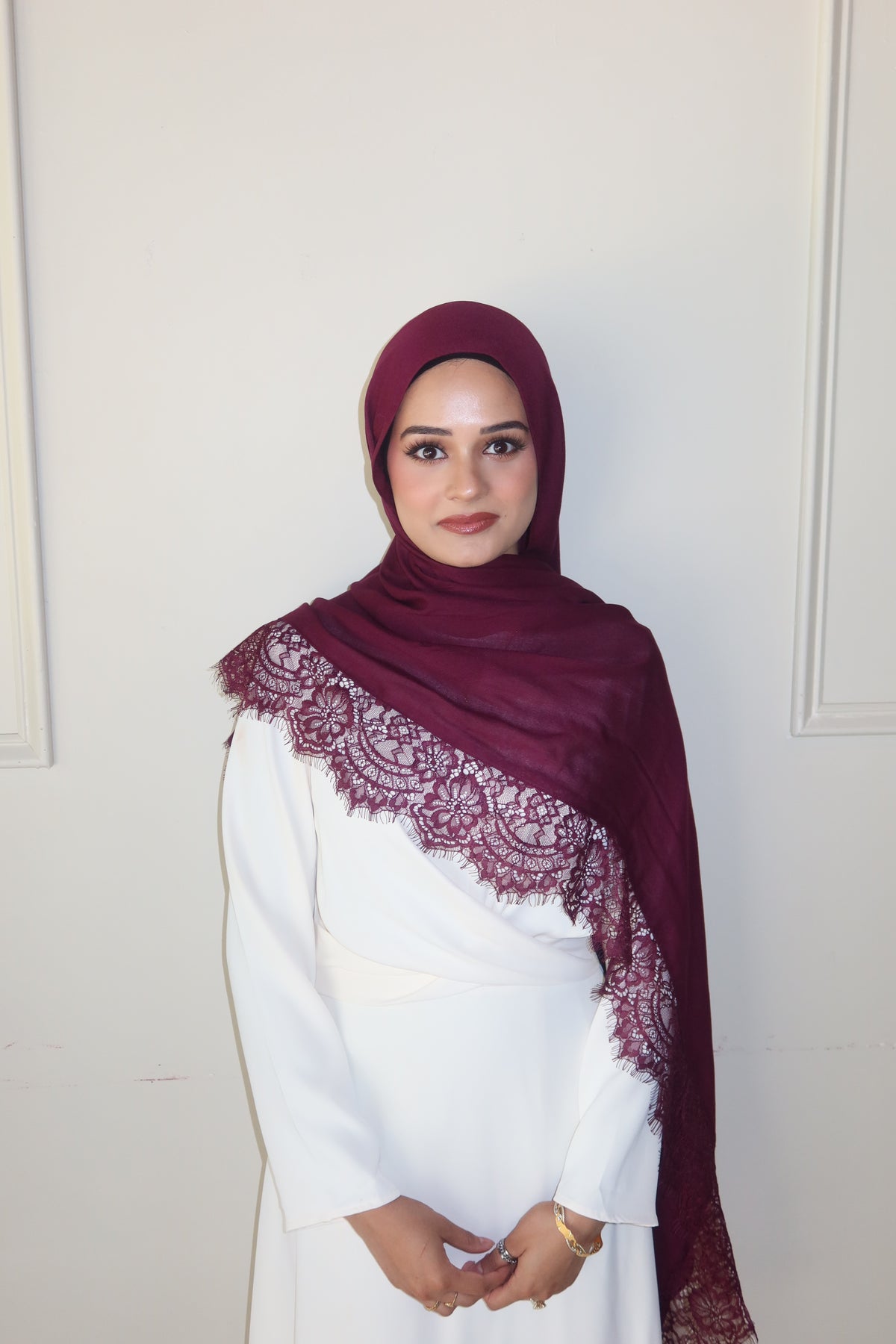 Deep Burgundy Lace