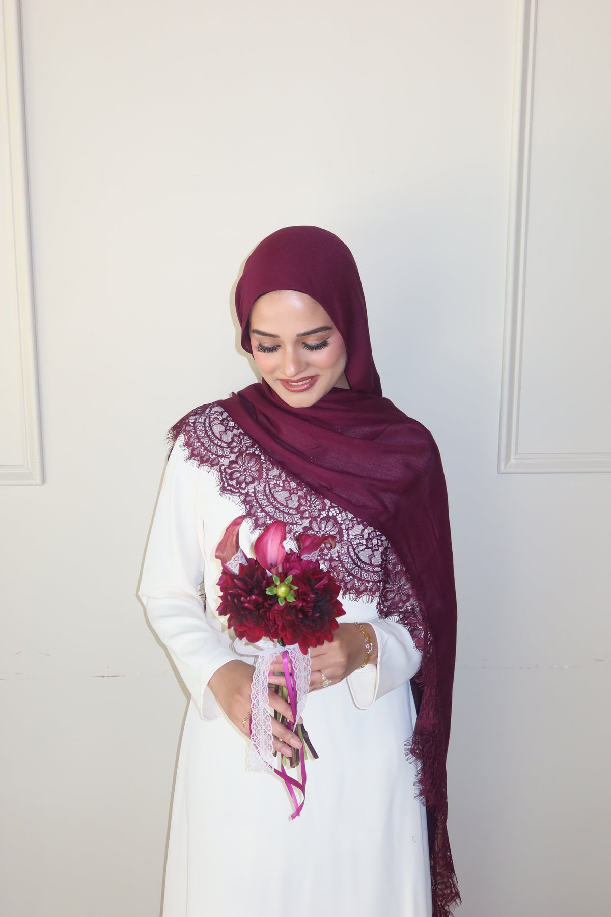 Deep Burgundy Lace