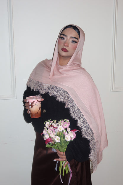 Pink Peach Lace