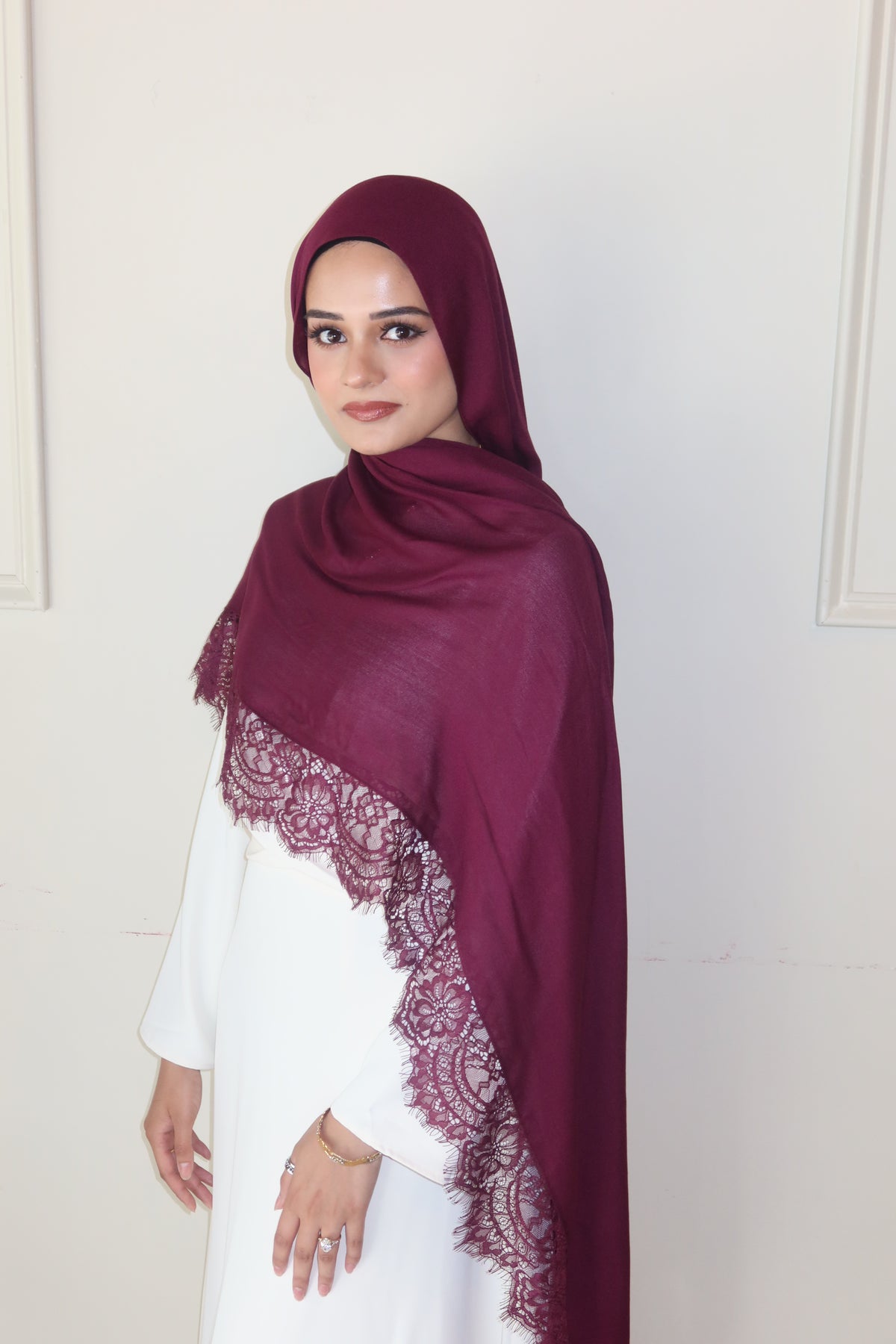 Deep Burgundy Lace